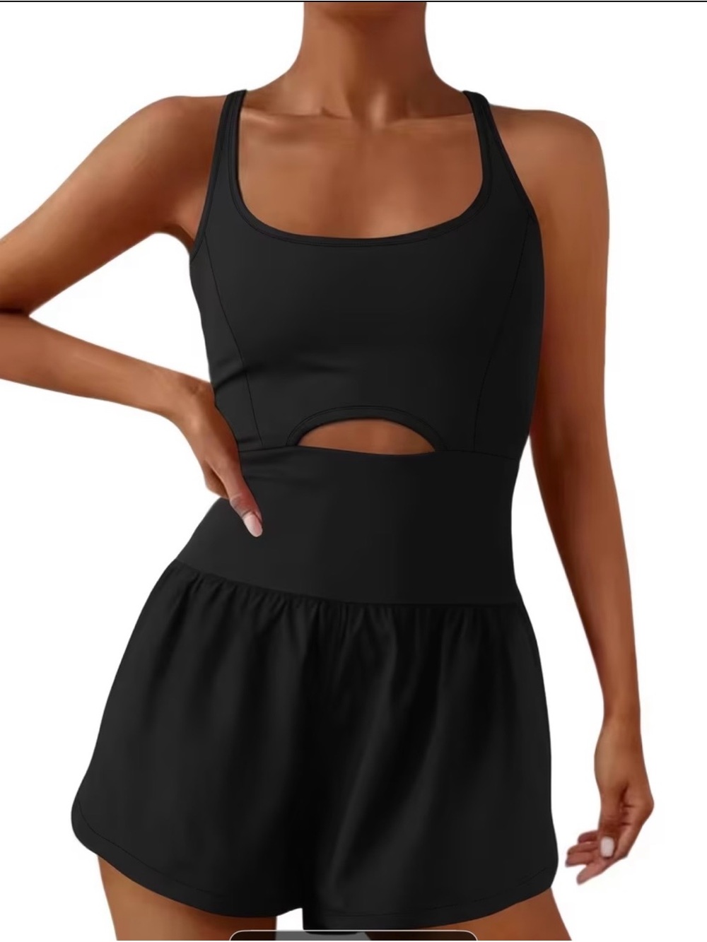 NEW Black Athletic Romper